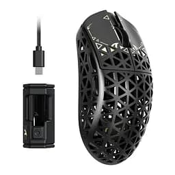 Ігрова мишка ATTACK SHARK R5 Ultra / Три режими підключення / PAW3950MAX / Carbon Fiber / 39 г / Black