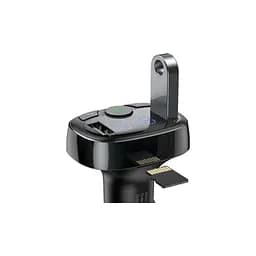 FM модулятор Baseus T Shaped S-09A 2 х USB Type-A, microSD Black (CCMT000001) - мініатюра 6