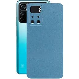 Захисна плівка StatusSKIN для Xiaomi Poco M4 Pro 5G 2021 Корпус Вініл Блакитна глянець