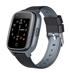 Дитячий годинник телефон Lemfo S34 з 4G сім картою, GPS відстеженням, прослуховуванням, датчиком зняття з руки та кнопкою SOS Чорний