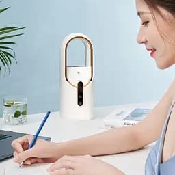 Настільний вентилятор F6 2in1 з зволожувачем повітря 2200mAh White - мініатюра 4
