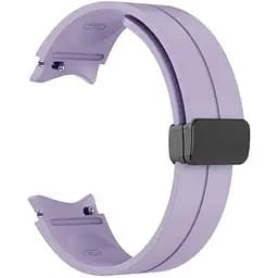 Ремінець для Samsung Galaxy Watch 4 44mm - фіолетовий ширина кріплення 20мм силікон Watchbands Cls-black (W33-8WB10289017)