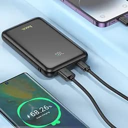 Портативний ЗП Power Bank Hoco Q21A Great 22.5W+PD20W 20000 mAh Black - мініатюра 3