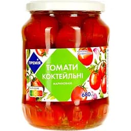 Томаты Премія коктейльные маринованные пастеризованные 680 г