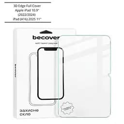 Скло захисне BeCover 3D Edge Full Cover Apple iPad 10.9" (2022/2024) / iPad (A16) 2025 11" (714773) - мініатюра 5