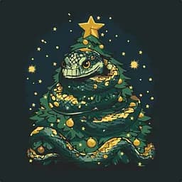 Картина за номерами Art Craft Святкова змія 40х40 см (11589-AC)