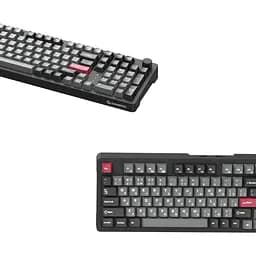Клавіатура GamePro Asgard Drakkar Keychron Super Red Switch Wireless/Bluetooth/USB Black бездротова (MK305BK) - мініатюра 5