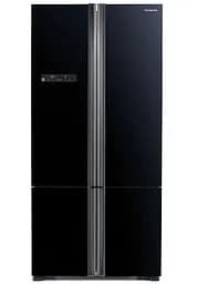 Холодильник Hitachi R-WB730 нижня морозильна камера 4 двері Ш855xВ1835xГ808 590л A++ Чорний скло (R-WB730PUC5GBK)