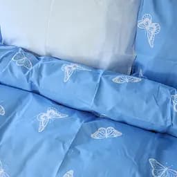 Простирадло MirSon Ranforce Elite 17-4752 Butterflies 200x220 см біле (2200008934729) - мініатюра 4