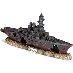 Декорація затонулий корабель Kruger Meier Battleship 23x5x11 см (24411) - мініатюра 5