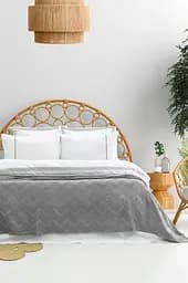 Постільна білизна Noemi Grey Варена Бавовна з покривалом піке 240х260 Saheser pbe0051772