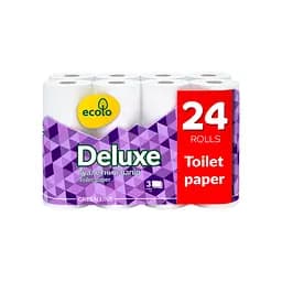 Туалетний папір Ruta Ecolo Deluxe 3 шари 24 рулони (4820202896210)