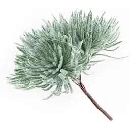 Ветка для декора 14 см Искусственные материалы для декора и флористики с ягодами Зеленый