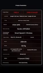 Ігрова бездротова мишка VXE MAD R / Два режими підключення / 8K / Сенсор PAW3395 / 26 000 DPI - мініатюра 5