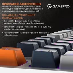 Клавіатура GamePro MK180W Outemu Red Hot-Swap RGB USB White (MK180W) - мініатюра 9