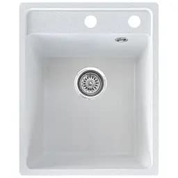 Мийка кухонна Valetti 85C гранітна 510х410 мм біла - мініатюра 6