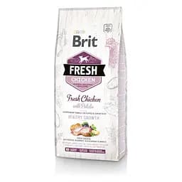 Сухий корм для цуценят і юніорів усіх порід собак Brit Fresh Chicken/Potato Puppy 12 кг (курка)