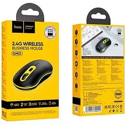 Миша бездротова HOCO GM21 Platinum 2.4G business wireless mouse чорна - мініатюра 2