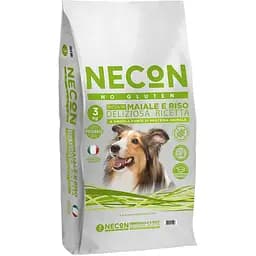 Сухой корм для взрослых собак всех пород Necon No Gluten Adult Dog Rich In Pork свинина 3 кг