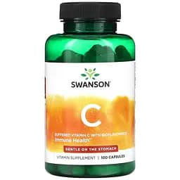Вітаміни Swanson Immune Health Buffered vitamin C with Bioflavonoids 100 капсул
