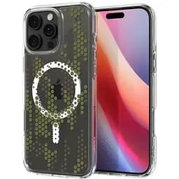 Прозорий чохол Spigen Ultra Hybrid MagSafe Digital Camo для iPhone 16 Pro Max (ACS08007)