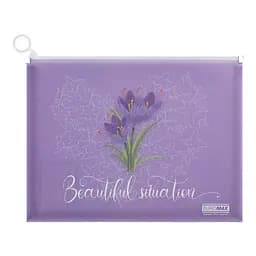 Папка-конверт на zip-блискавці А4 ARABESKI фіолетовий BM.3975-07 BUROMAX матовий напівпрозорий пластик (4823126800646)