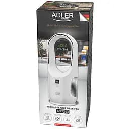 Вентилятор AdlerAD 7343 настільний/ безлопатевий/ акумуляторний/ 5Вт/ Li-ion 2200mAh/ USB-C/ білий - мініатюра 8