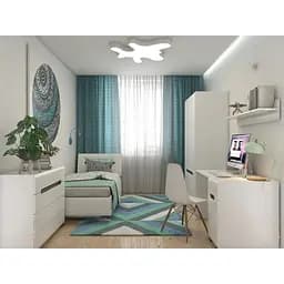 Набір меблів в дитячу ВМК Ацтека Білий/Білий глянець (GRB-1621)