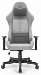 Комп'ютерне крісло Hell's Chair HC-1006 Grey-Black тканина - мініатюра 2