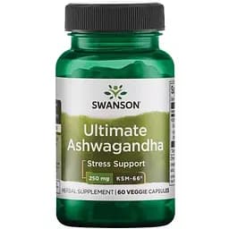 Естественная добавка Swanson Ashwagandha 250 mg Ultimate 60 вегакапсул