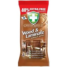 Серветки для чищення дерева та ламінату Green Shield Wood Laminate 70 шт