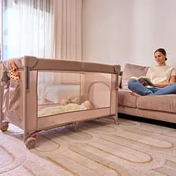 Дитяче ліжечко-манеж Lionelo Ellen Grey Concrete (LO-ELLEN GREY CONCRETE) - мініатюра 10
