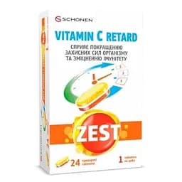 Зест Вит. 1000 мг. таб. пролонг. №24 (8х3) (Sirio Healthcare) Швейцария