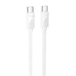 Дата кабель Hoco X114 Energy Type-C to Type-C 60W (1m) White