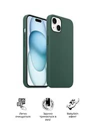Силиконовый чехол с MagSafe для Apple iPhone 15 Plus, ICON2 MagCase, зеленый, противоударный, панель с мягкой подкладкой, защита всего корпуса, поддержка беспроводной зарядки, совместим с защитными стеклами и пленками, ArmorStandart (ARM72737) - мініатюра 3
