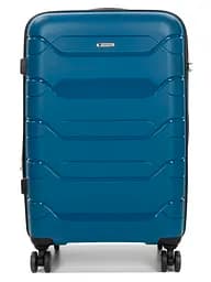 Валіза середня M поліпропілен Worldline Airtex 282 74л 64×41×26см Синій - мініатюра 3