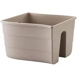 Горщик балконний для поручнів Form-Plastic Хвиля 11 л бежевий (2488-051)