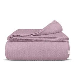 Плед-покрывало Cosas Aurora Knitted Braid косичка 160х230 см лаванда (Blanket_06Aurora_KnittedBraid_160x230)