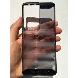 Оригнальний протиударний силіконовий чохол Gear4 Havana D3O для Samsung Galaxy S21 Ultra 5G (6.8") Smoke - мініатюра 2