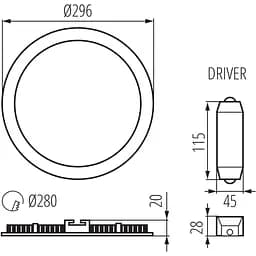 Світильник down-light Kanlux Rounda V2LED24W-NW-W (28936) - мініатюра 5