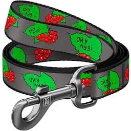Повідець для собак Waudog Nylon нейлоновий, малюнок "Калина", розмір S