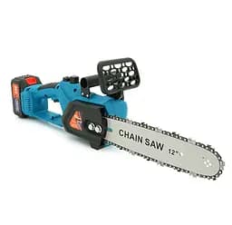 Аккумуляторная цепная пила Domotec Chain Saw 12″ 24V, зарядное + 2 аккумулятора - мініатюра 3