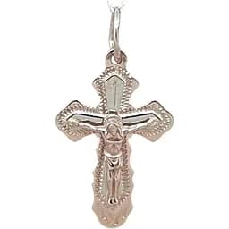 Золотий хрестик Харківська ювелірна фабрика. Розп'яття Христа. 11052-А