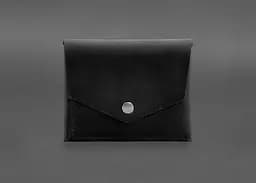 Кожаный кошелек mini 3.0 (кард-кейс) черный Crazy Horse