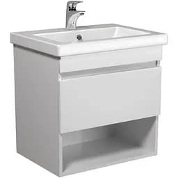 Тумба Мойдодир Oslo 60-А White з умивальником Como 60 підвісна Білий