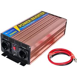 Автомобільний інвертор Pulsepad PSW-2000 12V 2000W Pure Sine Wave [111704] - мініатюра 3