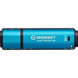 Флеш-накопичувач Kingston 32GB USB3.2 IronKey Vault Privacy 50 Type-A Blue (IKVP50/32GB)