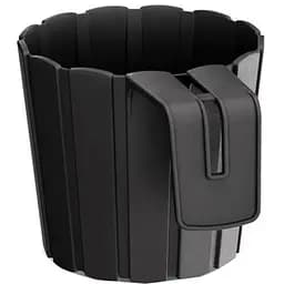 Горщик для квiтiв Prosperplast Boardee Hook круглий навісний, 150 мм, антрацит (25333-433)