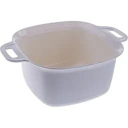 Миска квадратная Ekodeo 3 л с ручками бежевая (P92217BG)