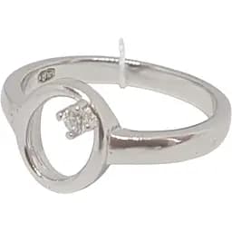 Серебряное кольцо Серебряный рай с фианитом. 1111 094185 18